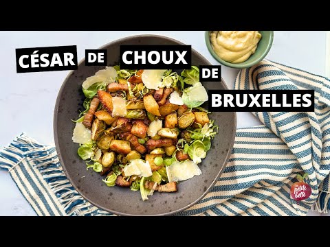 SALADE  CÉSAR DE CHOUX DE BRUXELLES AU AIR FRYER