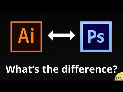 The difference between Photoshop and Illustrator