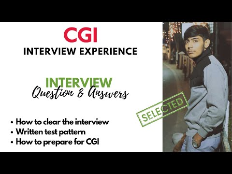 CGI Interview Experience | CGI Interview question and answers | How to crack CGI Interview