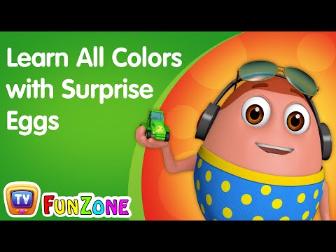 Learn All Colors with Surprise Eggs - ChuChu TV Learning Videos for Kids