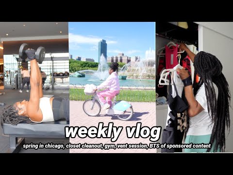 WEEKLY VLOG | SPRING IN CHICAGO... WE OUTSIDDDEEE + WEDDING "TEA" + DAY DATE + VENT SESSION + GYM