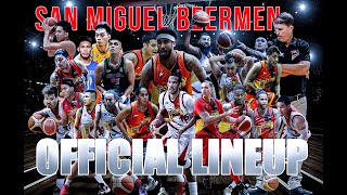 PBA UPDATE SMB SAN MIGUEL BEERMEN OFFICIAL LINEUP PBA COMMISSIONERS CUP 2023