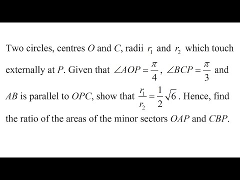 Trigonometry Area of Sector 三角学扇形面积Exercise 1B（老雷数学）