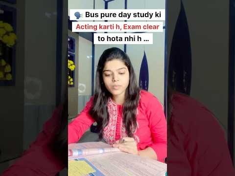 Fail 😞🗣️Bus pure day Study ki Acting karti h 🤯#ca #cs #cma #cainter