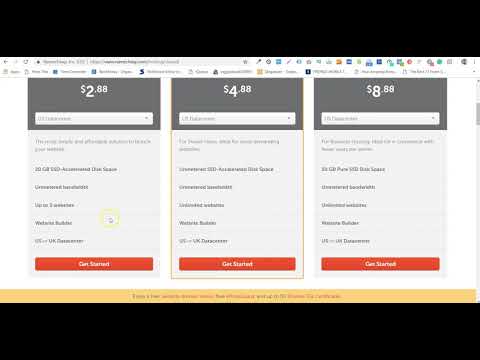 Buying a Hosting Package