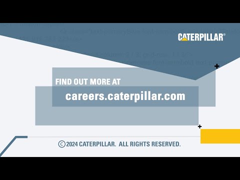 Learn more about the internship experience at Caterpillar.