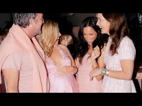 Meghan Markle dazzles in pink dress as Duchess of Sussex attends friend's baby shower