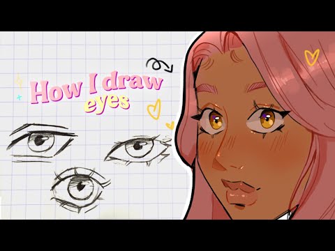 How I draw eyes (simple) 👀✨