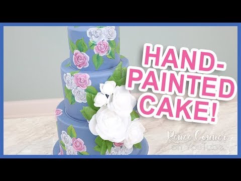 Hand-Painted Rose Cake | Renee Conner