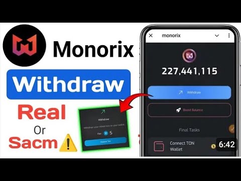 Monorix new update | Monorix gasfee update| Monorix withdrawal |monorix airdrop update| real or fake