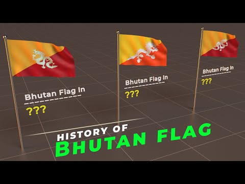 Evolution of Bhutan flag | History of Bhutan flag | Flags of the world |