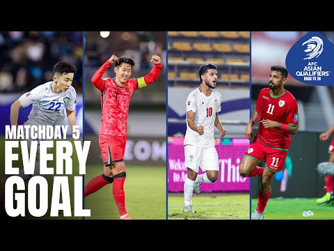 Great solos and late winners! | Every Goal – Matchday 5 | AFC Asian Qualifiers™ Road to 26