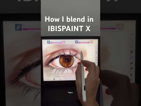 how to blend in ibispaint x #ibispaintx #digitalart #shorts