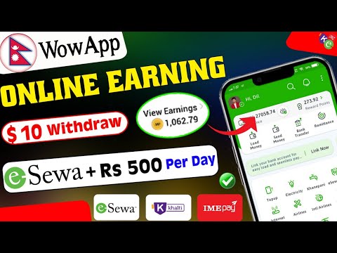 New Online Earning App  | ✅Rs 500🤑 Receive | Earning App In Nepal | esewa Earning app