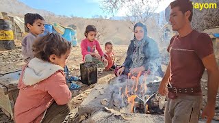 Jahanbakhsh's efforts to plant crops for her young family(💪☘️🌿👨‍👩‍👧‍👧