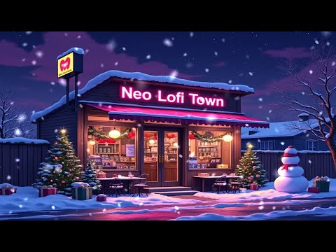 Magical Snowy Christmas Coffee Shop ☕🎄❄️ – Lofi Hip Hop Beats for Cozy Holiday Vibes 🌨️✨🎶