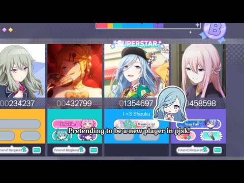 Pretending to be a new player in pjsk! | Hatsune Miku: COLORFUL STAGE