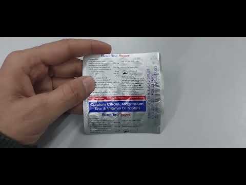 Bonefine super tablets // calcium citrate magnesium, zinc and vitamin D3 tablets// review in hindi