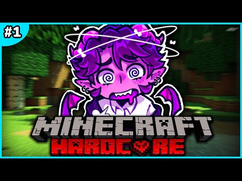 [DAY 1] JELLYBEAN'S MINECRAFT HARDCORE WORLD 😈