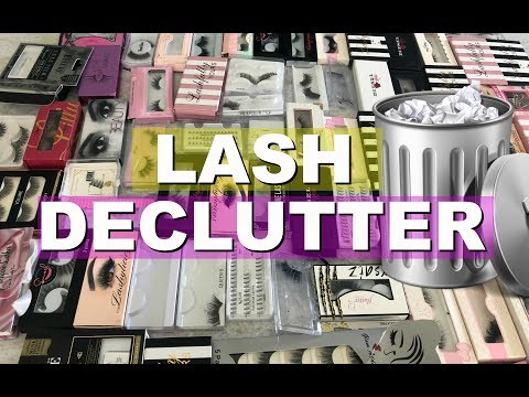 MASSIVE LASH DECLUTTER | DECLUTTERING OVER 50 LASHES!!! | MY LASH COLLECTION