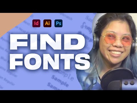 How to find a font in Adobe InDesign, Illustrator and Photoshop in 2020