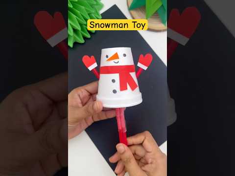 Fun Craft ideas for Christmas / Snowman Toy #christmas #shorts #craft #toy