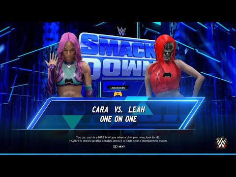 AWA knockdown live WWE 2K24: Cara vs Leah