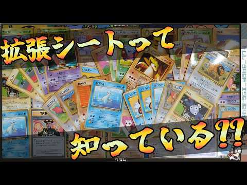 【ポケカ】拡張シートって知ってる？？懐かしの旧裏カード大量購入！！