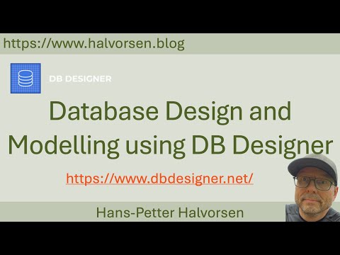 Database Design and Modelling using DB Designer