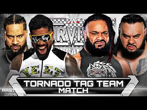 WWE 2K24 | Jey Uso & Jimmy Uso VS Jacob Fatu & Bronson Reed | Survivor Series