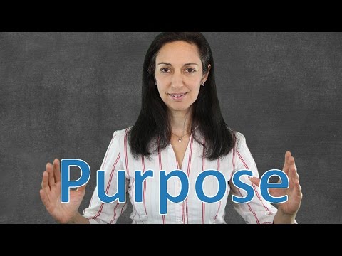 Linking Words of Purpose - English Grammar