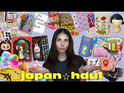 JAPAN HAUL | everything i bought in japan (studio ghibli, pottery, books, blind boxes, & more !)