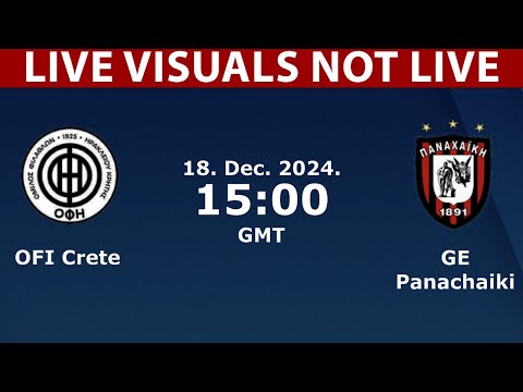 ⚽ OFI Crete vs Panahaiki-2005 LIVE | Greek Cup