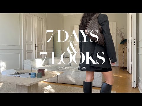 7 Days 7 Looks | Fall Outfits | Transitional dressing | Minimalist Wardrobe Essentials | AD