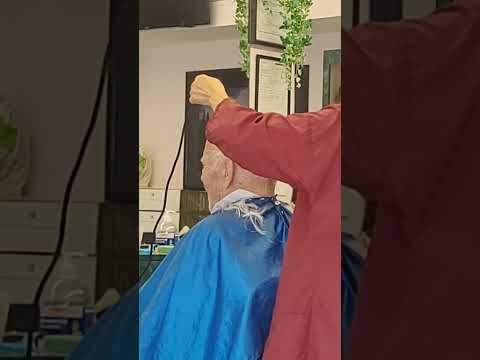 haircut for grandpa #parlor #hair #hairstyles #salon #buhayofw #buhayabroad #caregiver