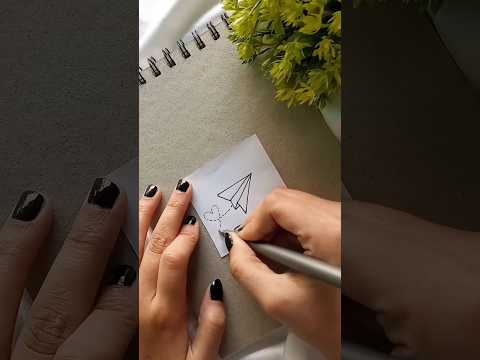 Paper Plane ✈️ Art | #5minutecrafts #diy #doodle #shortvideos #shorts #shortvideo #shortsvideo