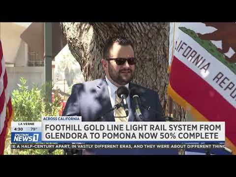 Spectrum News 1 Coverage of Foothill Gold Line Reaching 50% Completion Milestone