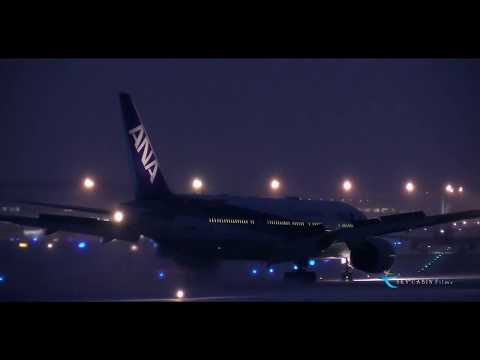 " Heavy Snow!! ANAトリプルのナイトリバースを撮る!! " All Nippon Airways(ANA) Boeing777-200ER JA716A