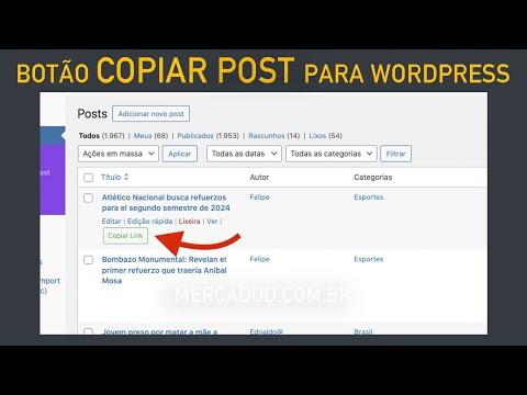 Como Adicionar um Botão de Cópia de Link do Post no WordPress