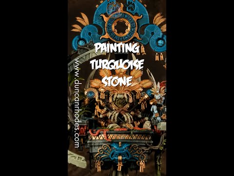 How I paint Turquoise Stone | Lord Kroak | Warhammer | Duncan Rhodes #shorts