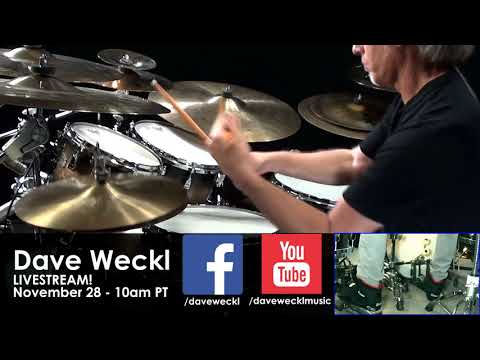 Join Dave Weckl for a LIVE Lesson on YouTube Nov. 28, 2020