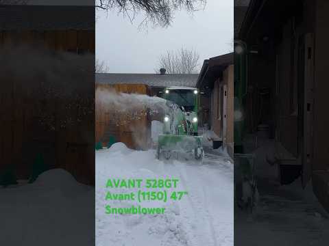 Avant (1150) 47” Snowblower in ACTION!! #snowplowing #snowblower #avant #avanttecno #best #asmr