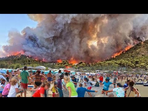 Hell has fallen on Greece! Flame devours the island of Rhodes!