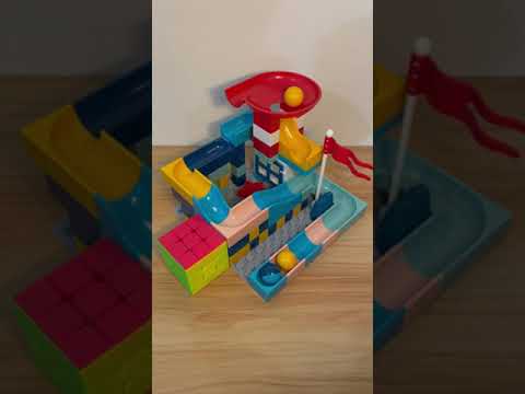 Marble Run ASMR 🔴🟡🔵 968  Satisfying Building Blocks #marblerun #marblerace #asmr