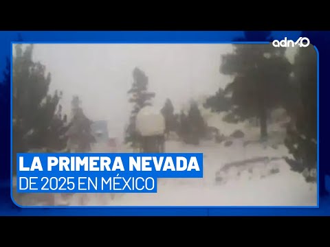 Así se vivió la primera nevada del 2025 en México, reportaron temperaturas de 0 grados