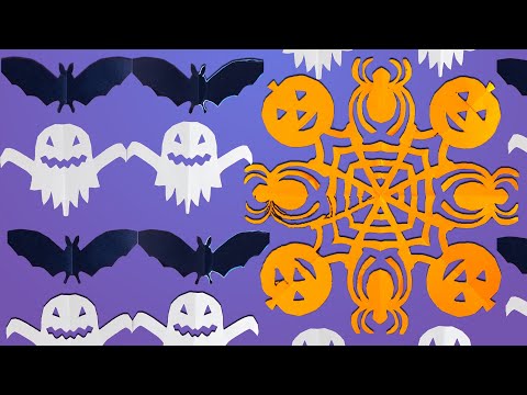 DIY Halloween Paper Decorations | Easy & Fun Crafts for Spooky Season! 🎃🕸️🦇👻