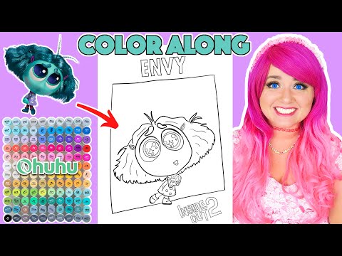 Color Inside Out 2 Envy With Me | COLOR ALONG WITH KIMMI