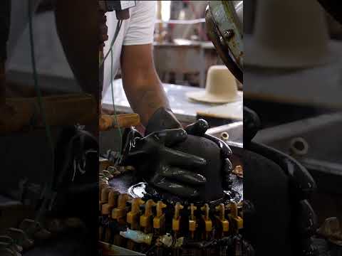 Making a $5,000 #cowboyhat involves precision and dedication at every step. #Stetson #Hats