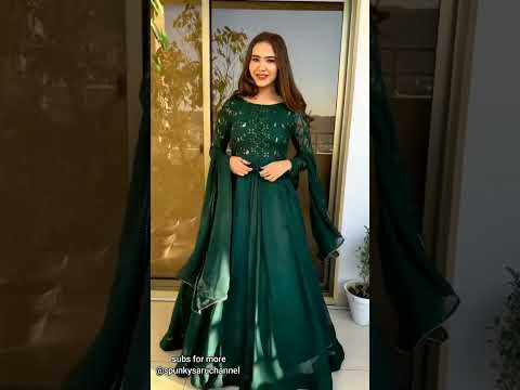 Top trending designer dresses for mehndi function || Partywear dress@spunkysaruchannel