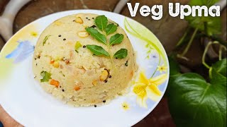 How to Make Veg Upma | Easy & Healthy Breakfast Recipe | Soft & Fluffy Upma for Weight Loss #shorts